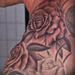 Tattoos - Black and Gray Roses on Shoulder Detail - 58140